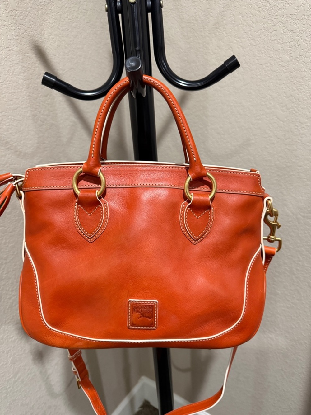 Pumpkin Spice Florentine Edge Satchel Like New